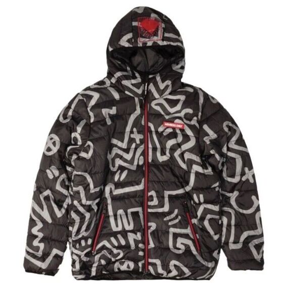 MEMBERS ONLY + KEITH HARANG - M Sz XL -NWT Reversible Puffer Jacket - Picture 3 of 16